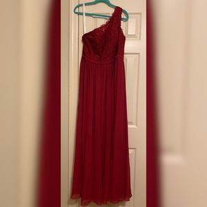 Bridesmaid dress - Burgundy Demi Azazie Dress